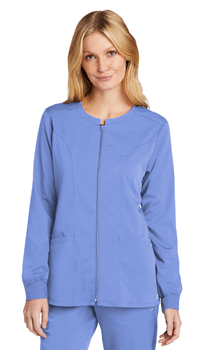 Women’s Premiere Flex Full-Zip Scrub Jacket, blue