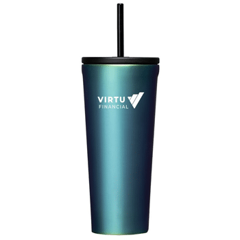 Corkcicle 24-oz cold cup tumbler with straw