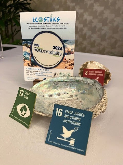 EcoStiks patches for the PPAI Product Responsibility Summit & UNSDGs