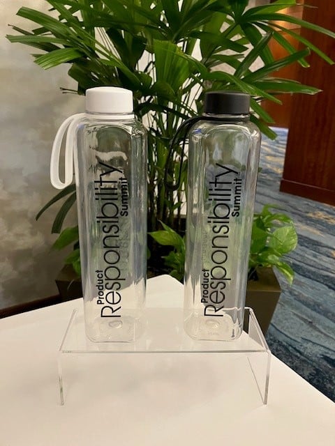 Spector & Co. - Daydreamer rPET bottles branded for PPAI Product Responsibility Summit