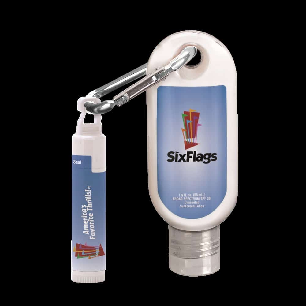 sunscreen and lip balm